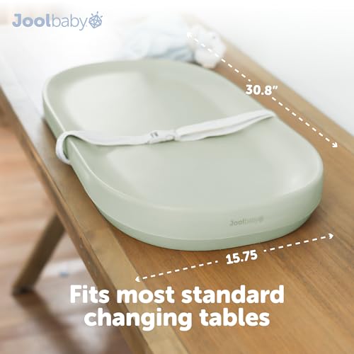 Jool Baby Waterproof Baby Changing Pad - Sage, Large & Portable for Nursery
