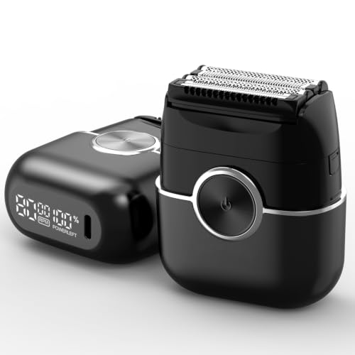 Men's Electric Foil Shaver with 4 Floating Blades, LED Display, Dual Speed, Waterproof