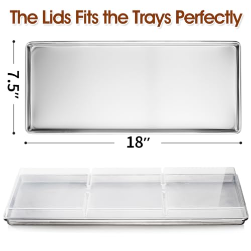 Set of 5 Medium Metal Freeze Dryer Trays with Lids - Compatible with Harvest Right