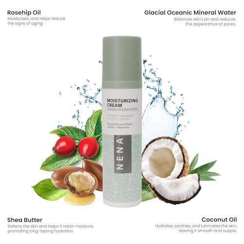 Moisturizing Face Cream for Dry Sensitive Skin - Shea Butter Aloe Vera - 1.4 oz