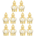 Housoutil 10 pcs Refillable Sample On Container,Vintage Perfume Bottles Middle Eastern Style Glass Roll on Bottles for Essential oils£¬10ml