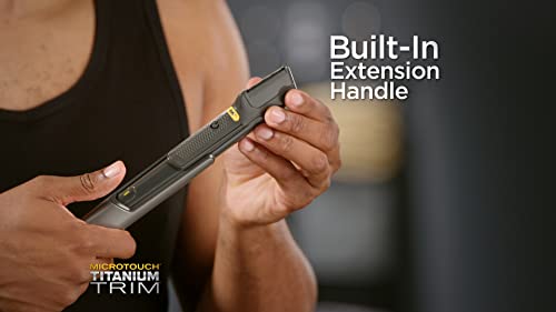 Rechargeable Hair Trimmer and Body Groomer with Attachments - Black