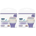 Schick Intuition Pure Nourishment Women's Razor Refills, Pack of 6
