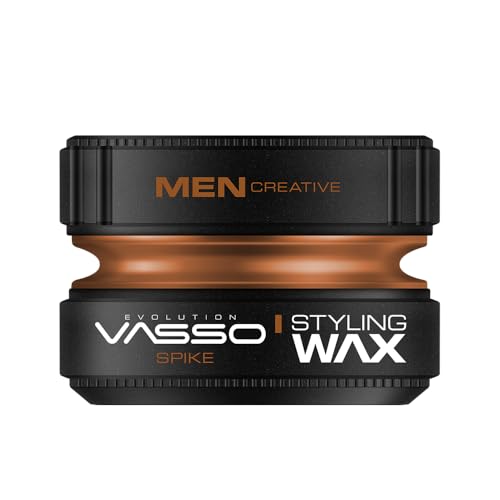Vasso Clay Spike Hair Styling Wax Matte Strong Hold for Men, 5.07oz - Pack of 1