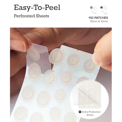 Zit Patches for Face - 2 Packs(Total 220 Dots) with 2 Popper Tools - Invisible Spot Clear Hydrocollopid patches