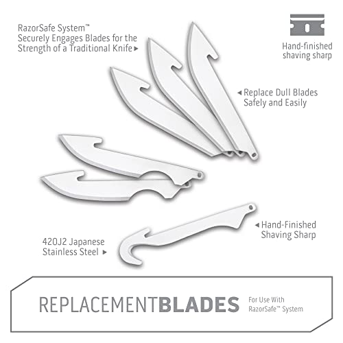 OUTDOOR EDGE 3.0" RazorSafe Replacement Combo Blade Pack, 6-Pieces