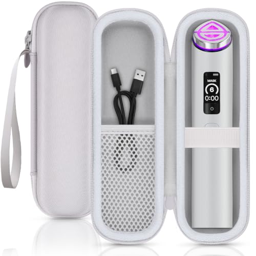 Travel Hard Case for medicube Booster Pro X2 - White, 7-in-1 Beauty Device
