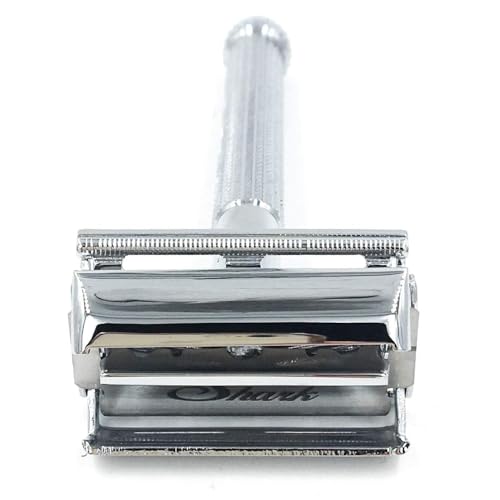 Parker 29L Chrome Safety Razor with Long Handle & Butterfly Open