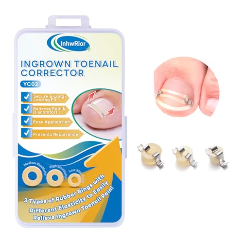 Ingrown Toenail Corrector Kit with Rubber Bands - Pain Relief & Nail Support