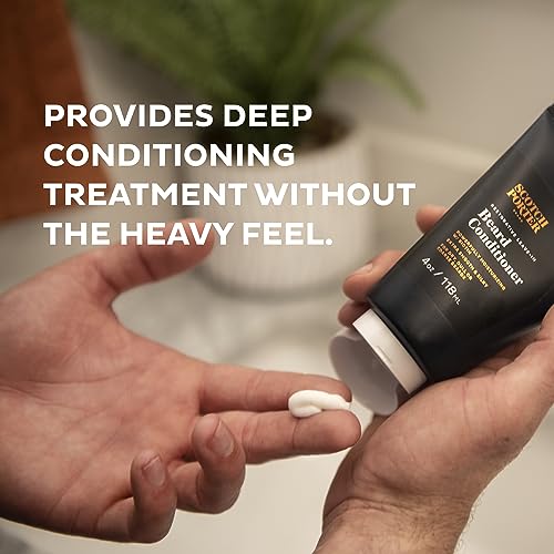 Men's Leave-In Beard Conditioner & Smoothing Serum - Vegan, Paraben-Free, 4oz & 1.7oz