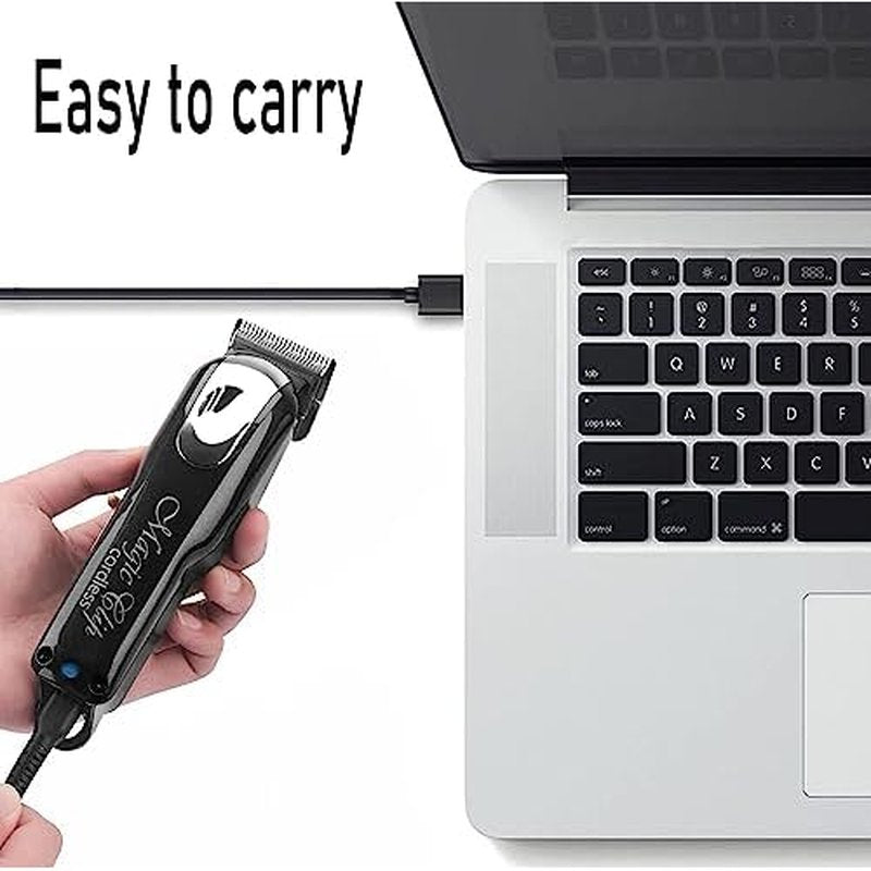 2PCS USB Charger Stand Set for Wahl Magic Clip Senior Sterling-4 Detailer Lithium-Ion Pro Clippers, Replacement Charging Cable for Wahl 8164 Finale & 8173 Vanish Shaver