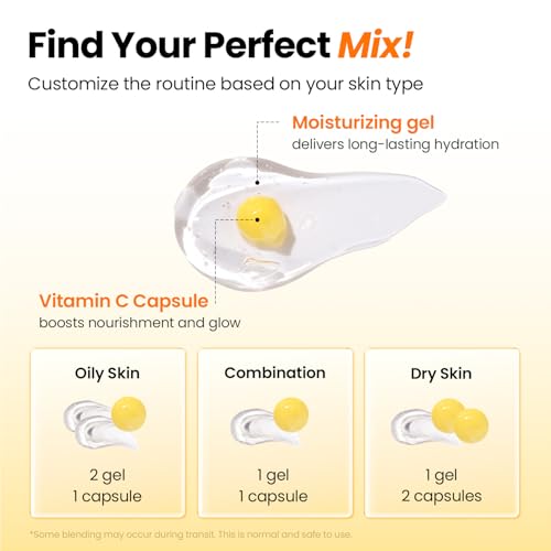 Niacinamide 5% Capsule Face Cream for Dull Skin Hydrating Gel & Vitamin C