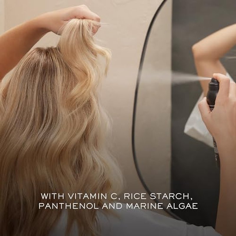Kristin Ess Volumizing Vitamin C Dry Shampoo Spray for Oily Hair + Frizz - Oil Absorbing Style Extender with Minimal Residue - Powder Spray - Sulfate Free + Vegan + Color Safe - Fresh Pear Fragrance
