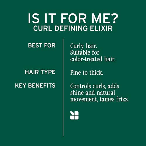 Biolage Curl Defining Elixir - Medium Hold Frizz Control & Shine - 5.1 Fl Oz