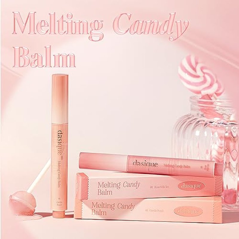Dasique Melting Candy Balm (#04 Nudy Fig) | Glossy Balm | Moisturizing | For dry Lips | Vegan