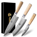 Japanese Chef Knife Set VG-10 Damascus Steel 67-Layers Professional Kitchen Knives