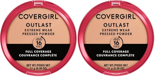 Press Powder Full Coverage Natural Shade 0.39 Ounce Pack of 2 - Controls Shine