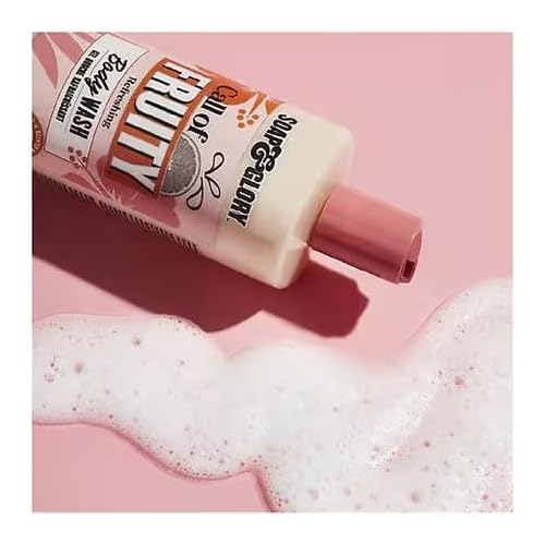 Soap & Glory Call of Fruity Bubble In Paradise Refreshing Body Wash (500ml) & Body Butter (300ml) - Cleanse, Hydrate & Revitalize Skin with Exotic-Cool Tropical Fruit Scented Body Care Essentials