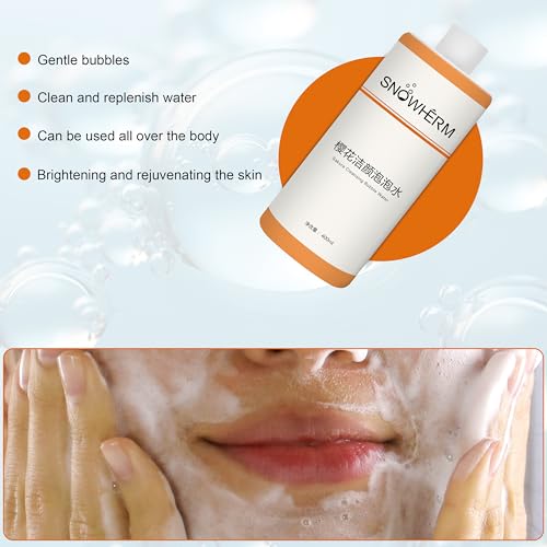 ELitzia Oxygen Bubble Machine - Sakura Beauty Bubble Solution for Deep Facial Cleaning, Moisturizing and Oil Control - 400ml/13.5Fl.oz