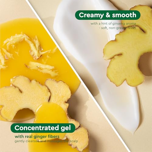 Ginger Shampoo & Conditioner Set for Thinning Hair - Herbal Hair Care, 2 Pack