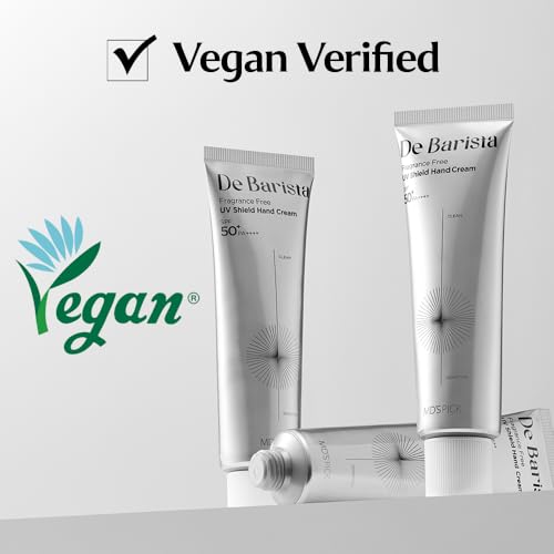 MD'S PICK De Barista Sun Shield Hand Cream SPF50+/PA++++ 50g ? UV Protect,Fragrance-Free, Vegan, and Lightweight Hand Moisturizer