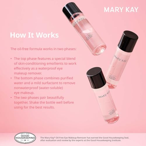 Mary Kay Oil-Free Eye Makeup Remover - 3.75 Fl Oz Gentle Dual-Phase Formula
