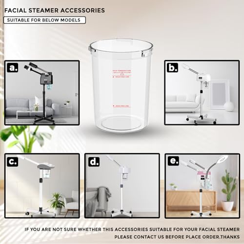 2PCS Large Capacity Plastic Water Jar for Facial Steamer - Replacement Part