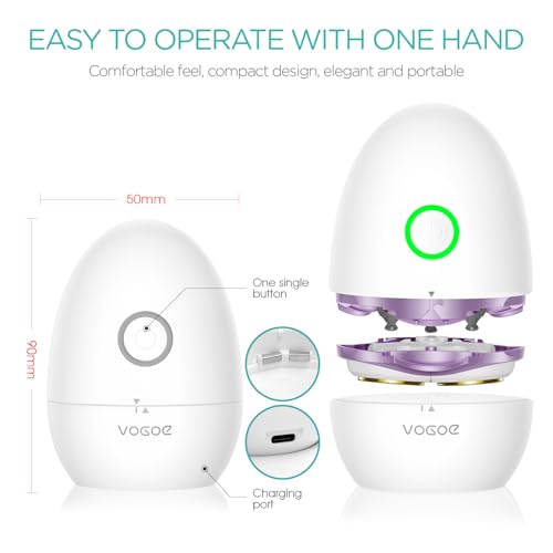 VOGOE Electric Shaver for Women 3D Floating Blade Rotary Razor Purple ES300