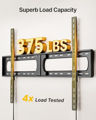 Heavy Duty Fixed TV Wall Mount for 37-150 Inch Screens Up to 375 lbs - Variation of THIS listing