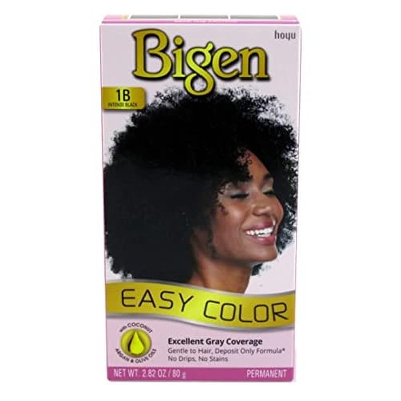 Bigen Easy Color Permanent Hair Dye With Aloe Olive Oil, Intense Black, 2.82 Oz (SG_B0722SMF14_US)