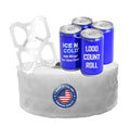 Ice N Cold 4-Pack Beer & Soda Can Rings - 1000 Count Roll, Universal Fit