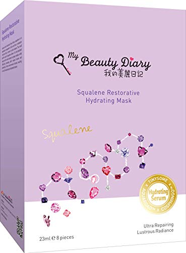 Hydrating Squalene Face Mask Sheets for Moisturizing & Revitalizing Skin - 8 Sheets