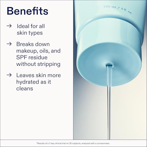Skinfix Ceramide + Ectoin Gentle Gel Cleanser - 5 oz - SPF + Makeup Remover - Hydrates Skin - Vegan, Cruelty Free