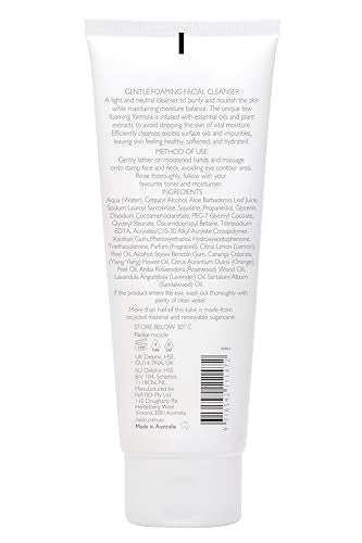Natio Australia Aromatherapy Gentle Foaming Facial Cleanser with Aloe Vera, 3.5oz