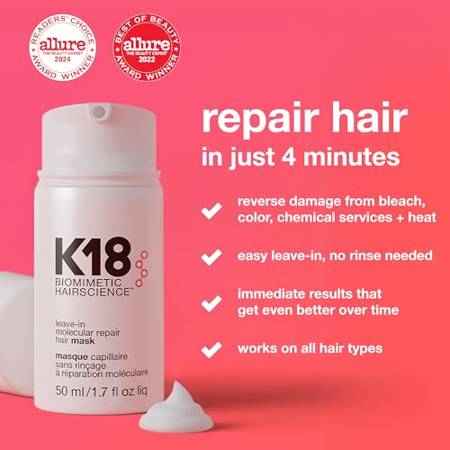 K18 Leave-In Molecular Hair Repair Mask 0.51 Fl Oz - Original Pack