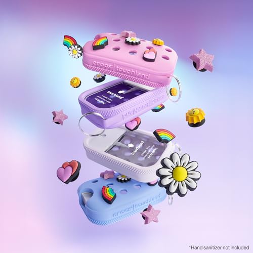 Touchland Crocs Hand Mist Case with 5 Jibbitz Charms - Sugarpop Pink