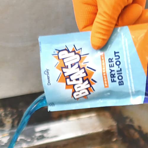 Diversey Break-Up Fryer Boil Out Cleaner 2oz Pack of 36 - Degreaser for Deep Fryers