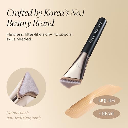 Piccasso FB33 Tapping Foundation Brush - Cover Variation for Precise Makeup Application