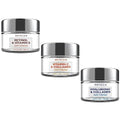 Moisturizer Facial Day Cream Moisturizer Value Set - Retinol and Vitamin E, Hyaluronic Acid and Collagen, Vitamin C and Collagen