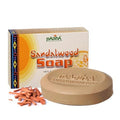 Madina Sandalwood Soap Bar ? Moisturizing, Gentle Cleanser, Aromatic Sandalwood, Vitamin E, Aloe Vera, 100% Vegetable-Based, For All Skin Types, 6 Pack (3.5 oz Each)