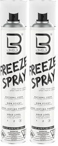 L3 Level 3 Hair Spray - Extra Strong Hold, Long Lasting, 13 Fl Oz, Pack of 2