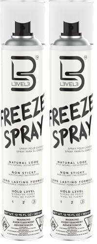 L3 Level 3 Hair Spray - Extra Strong Hold, Long Lasting, 13 Fl Oz, Pack of 2