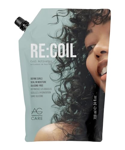 AG Care Re:Coil Coconut Curl Activator Cream 24 Fl Oz - Vegan, Nourishing Hair Styling Product