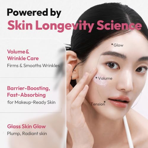 Korean Collagen Face Serum with Red Ginseng & Peptides - Anti-Aging & Firming, 1.01 fl oz