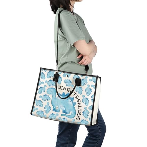 JXGZSO Funny Diabetic Bag Gift Diabetesaurus Diabetic Dinosouar Bag Diabetes Diabetic Supply Case (Diabetesaurus TT)