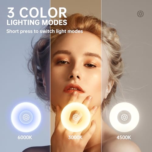 Hasipu Vanity Mirror with Lights and Bluetooth Speaker, 13.8"¡¿ 18" Arched LED Makeup Mirror, Lighted Makeup Mirror with Lights, Smart Touch Control Dimmable 3 Modes Light 360¡ÆRotation White