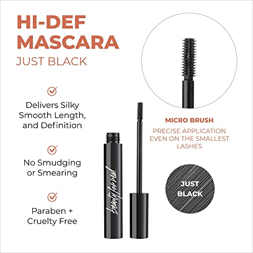 Beauty for Real 4-Play Boxed Eye Set, Burgundy - Includes Hi-Def Mascara (Just Black), I-Line 24/7 Eyeliner (Black Magic), and Shadow Stx Eyeshadow in Midnight Marathon & All Day Latte