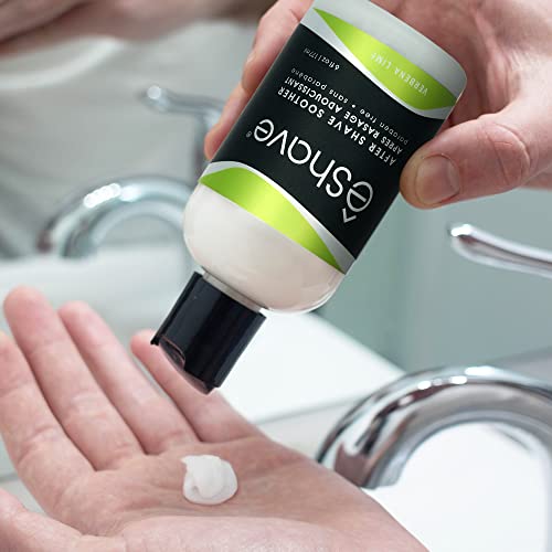 eShave Luxury After Shave Balm Verbena Lime 6 oz - Soothes Razor Burn & Moisturizes Skin