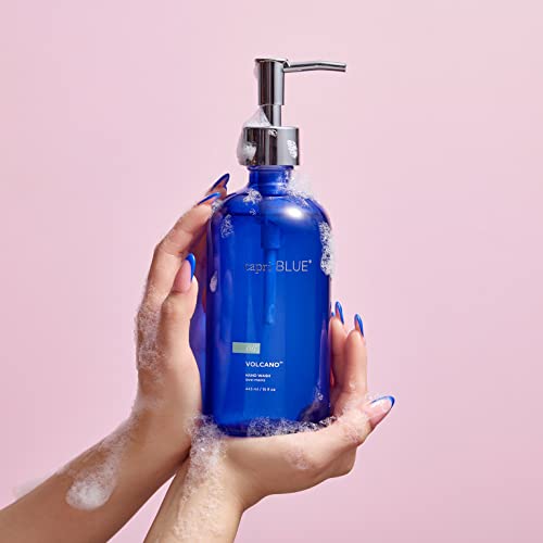 Capri Blue Volcano Hand Wash Soap 15oz Refillable Glass Pump Bottle - Tropical Fragrance