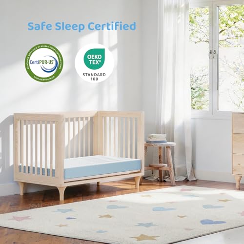 Dual-Sided Gel Memory Foam Toddler Crib Mattress 52 x 27.5 x 4.5 Inches